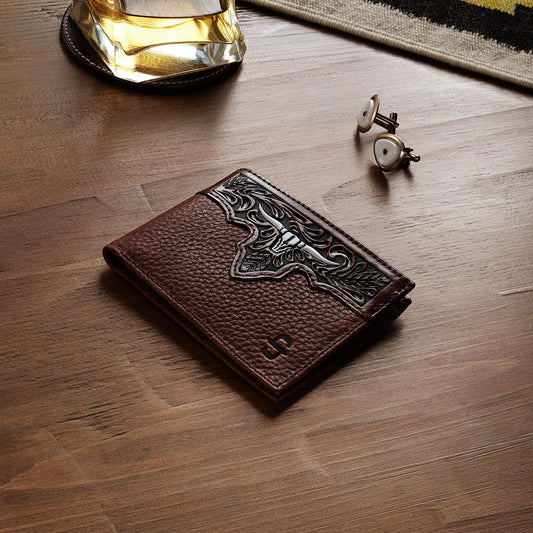 Steer Head BiFold Wallet Brown