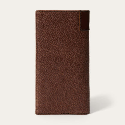 Steer Head Checkbook Brown