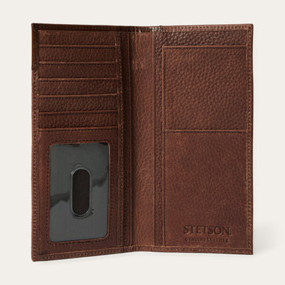 Steer Head Checkbook Brown