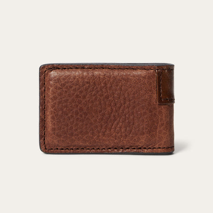 Steer Head Money Clip Brown