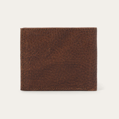 Bison Leather Rivet BiFold Wallet Hazelnut Bison