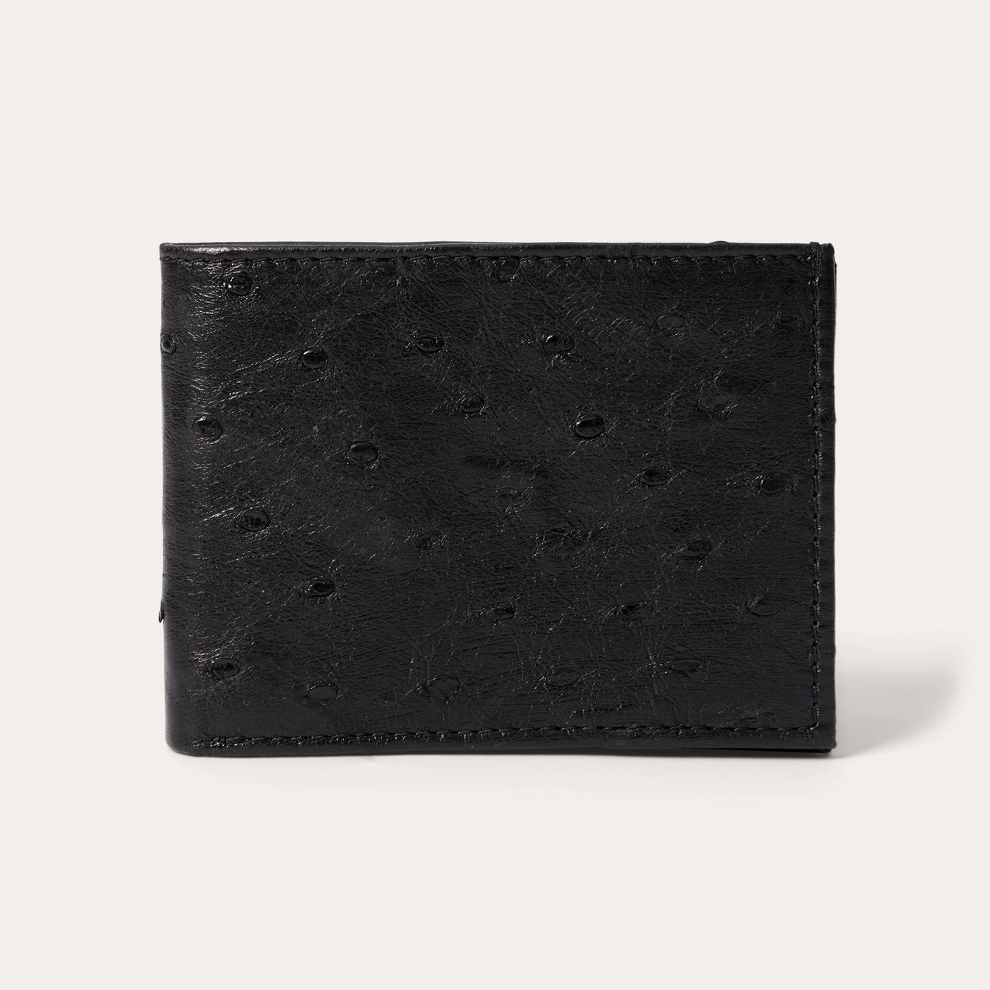 Ostrich BiFold Wallet Black Classic