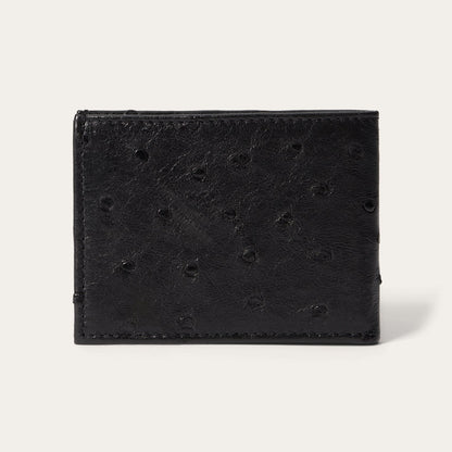 Ostrich BiFold Wallet Black Classic