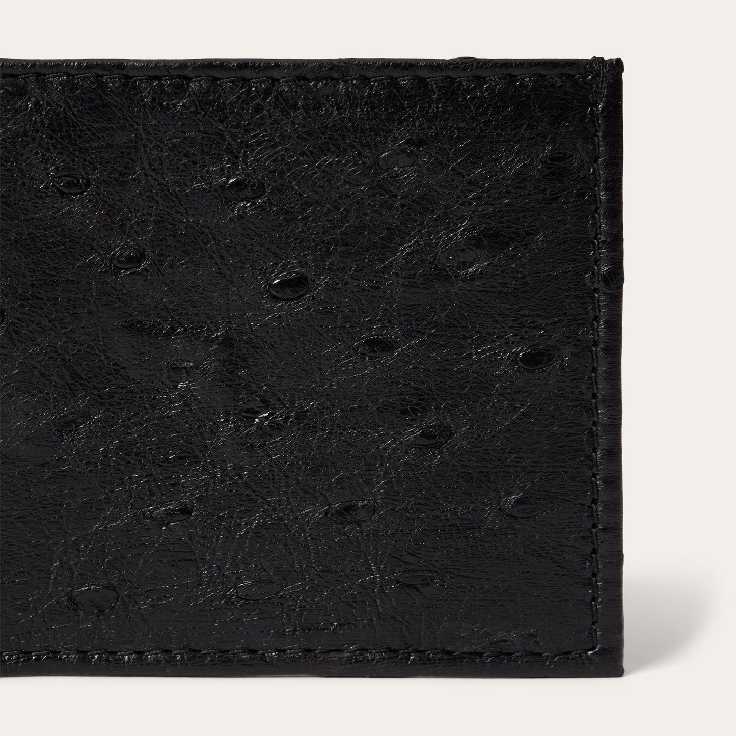 Ostrich BiFold Wallet Black Classic