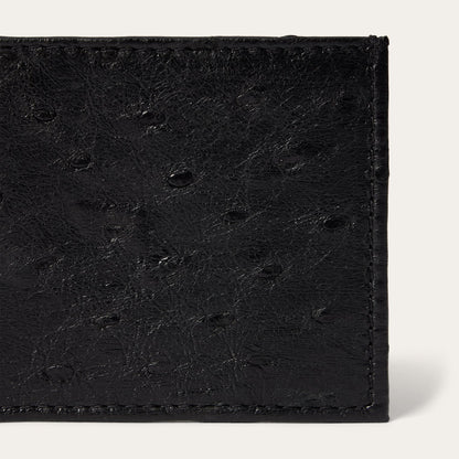 Ostrich BiFold Wallet Black Classic