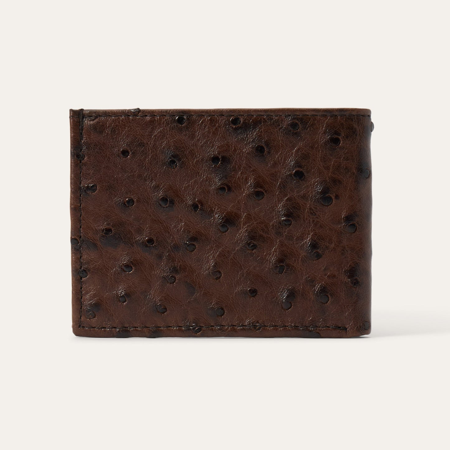 Ostrich BiFold Wallet Mocha Brown