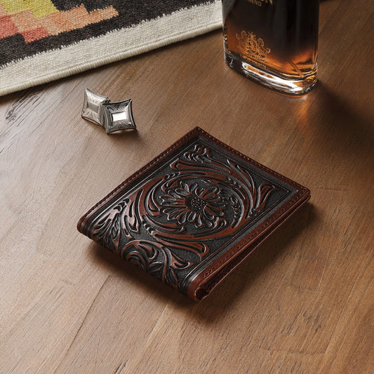 Tooled BiFold Wallet Brown