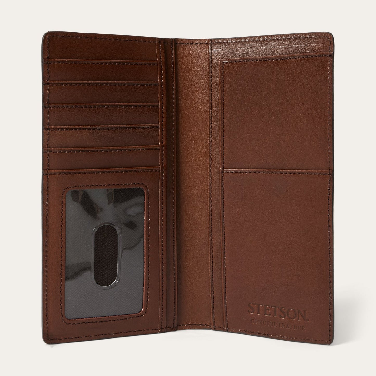Tooled Checkbook Brown