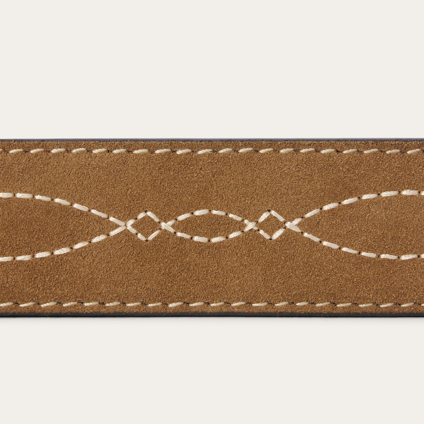 Tooled Tapered Belt Brown/Sand Men