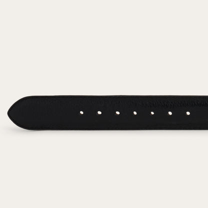 Bison Leather Concho Belt Black Men