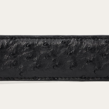 Ostrich Western Tab Belt Black Men