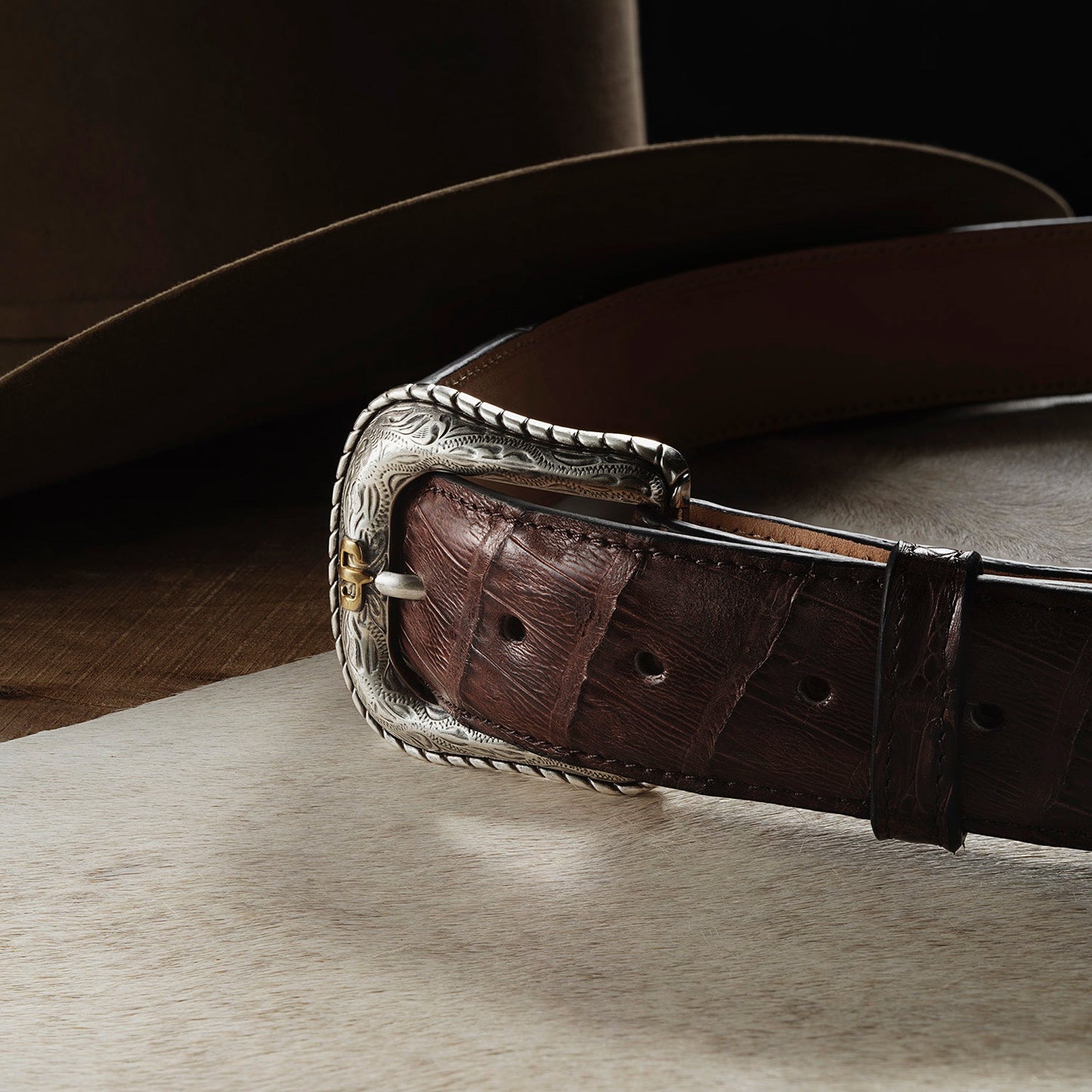 Caiman Western Tab Belt Cigar Classic Men