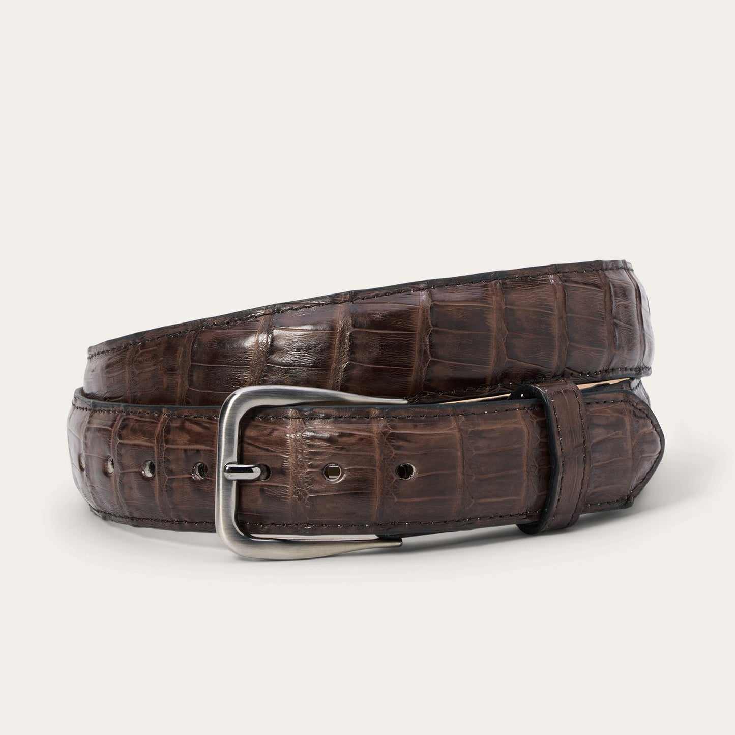 Caiman Western Tab Belt 1 1/4 Width Cigar Classic Men