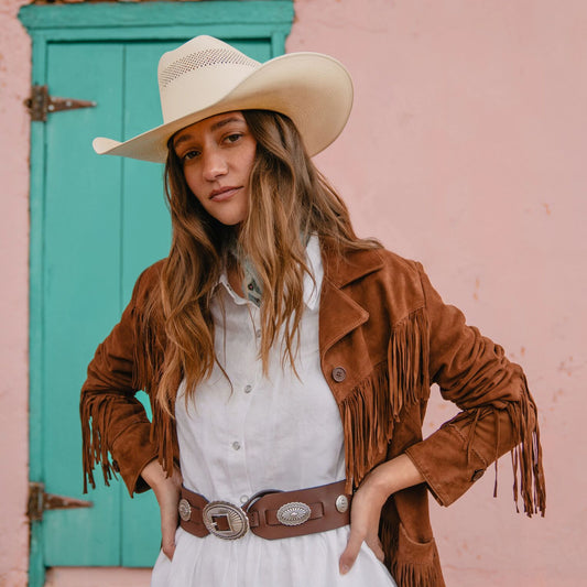 Lamb Suede Fringed Jacket Women