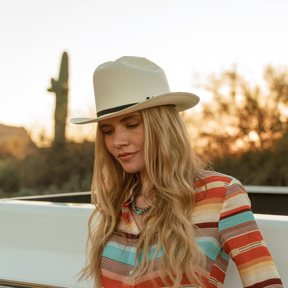 Open Road 6X Straw Cowboy Hat