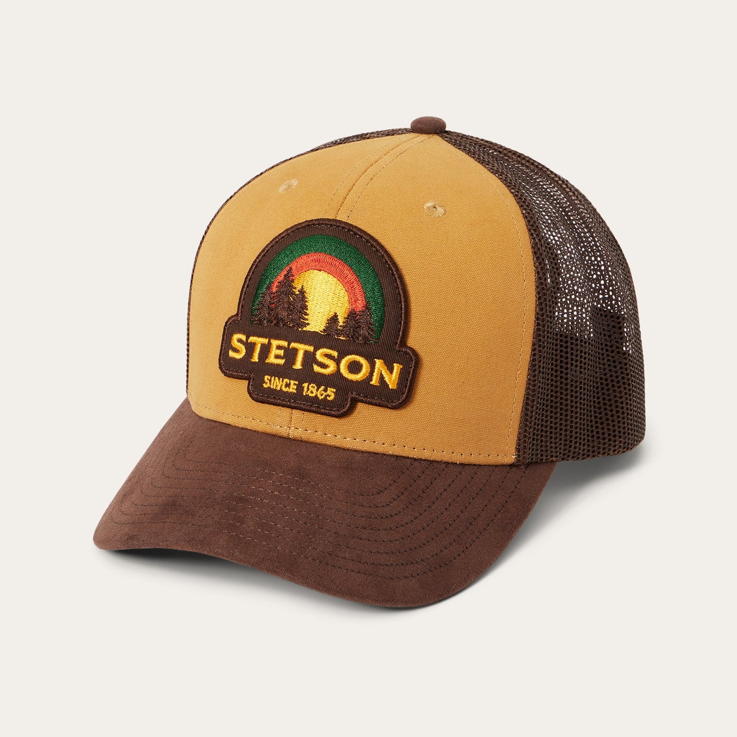 Tan Sunset Trucker Cap
