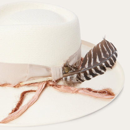 Kings Row Shantung Straw Fedora