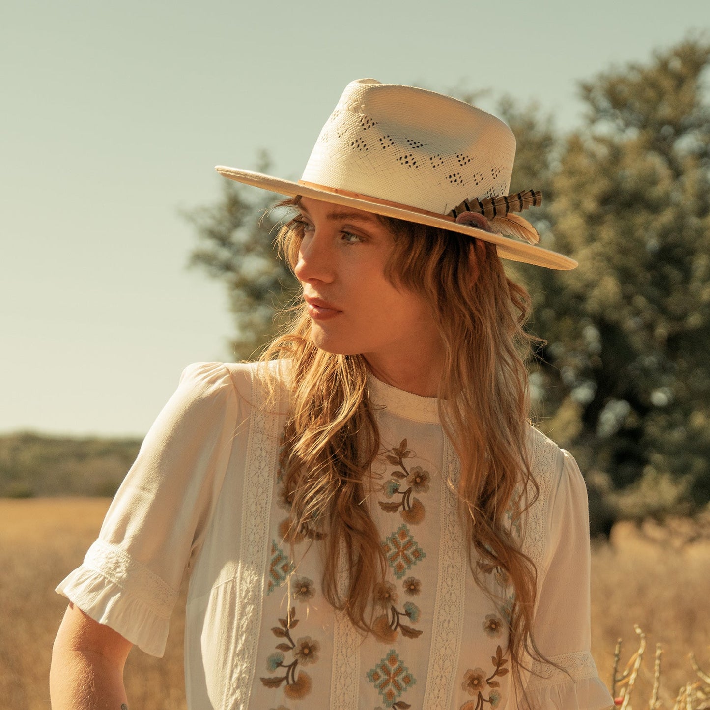 Andromeda Vented Straw Fedora