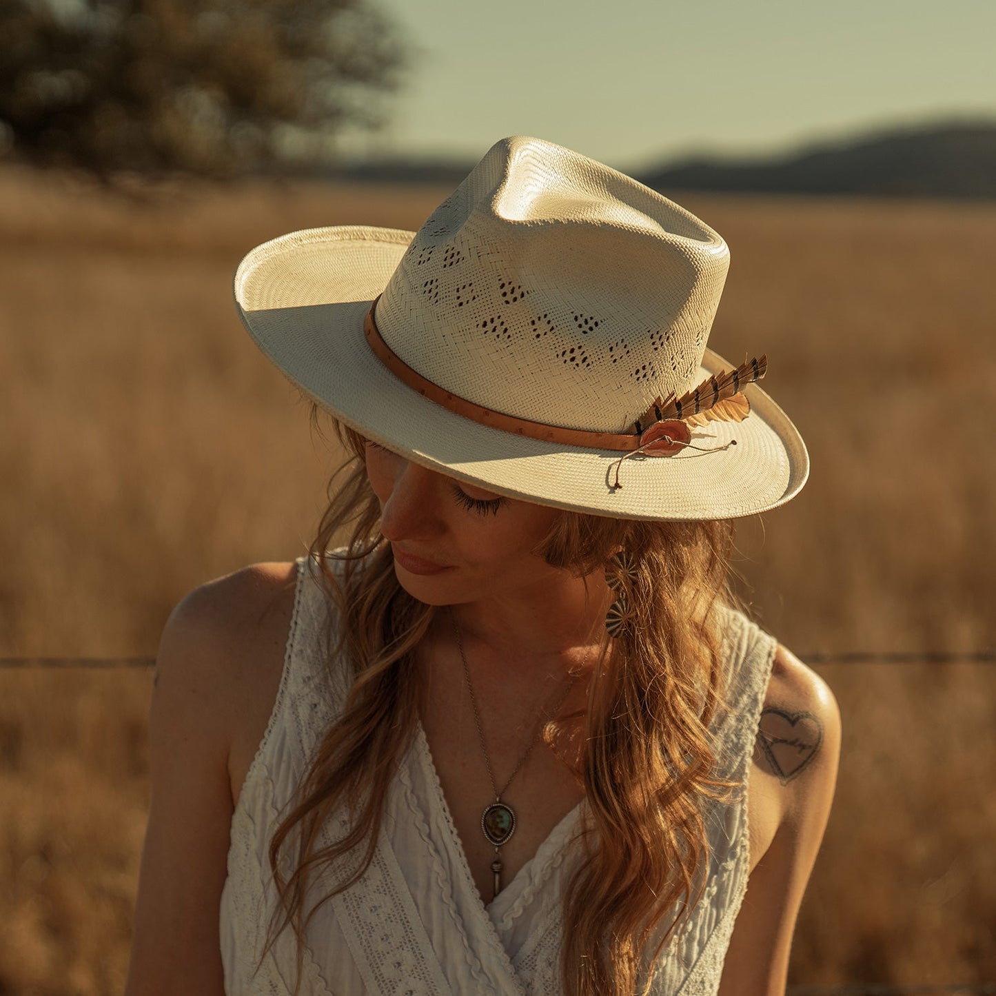 Andromeda Vented Straw Fedora