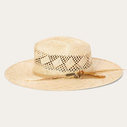 Chorus Straw Flat Brim Hat
