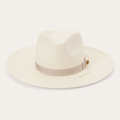 JW Marshall Straw Flat Brim Hat