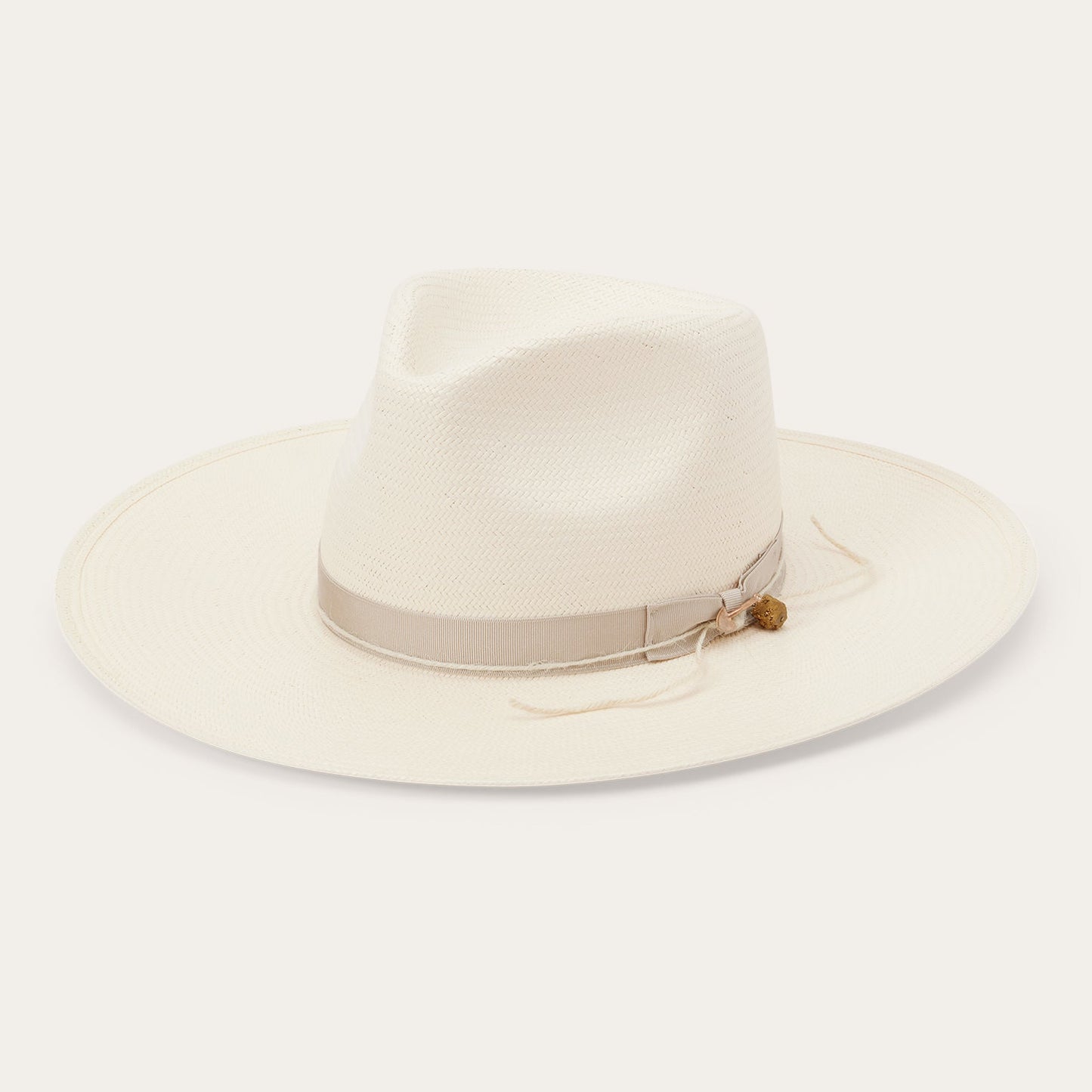 JW Marshall Straw Flat Brim Hat