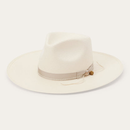 JW Marshall Straw Flat Brim Hat
