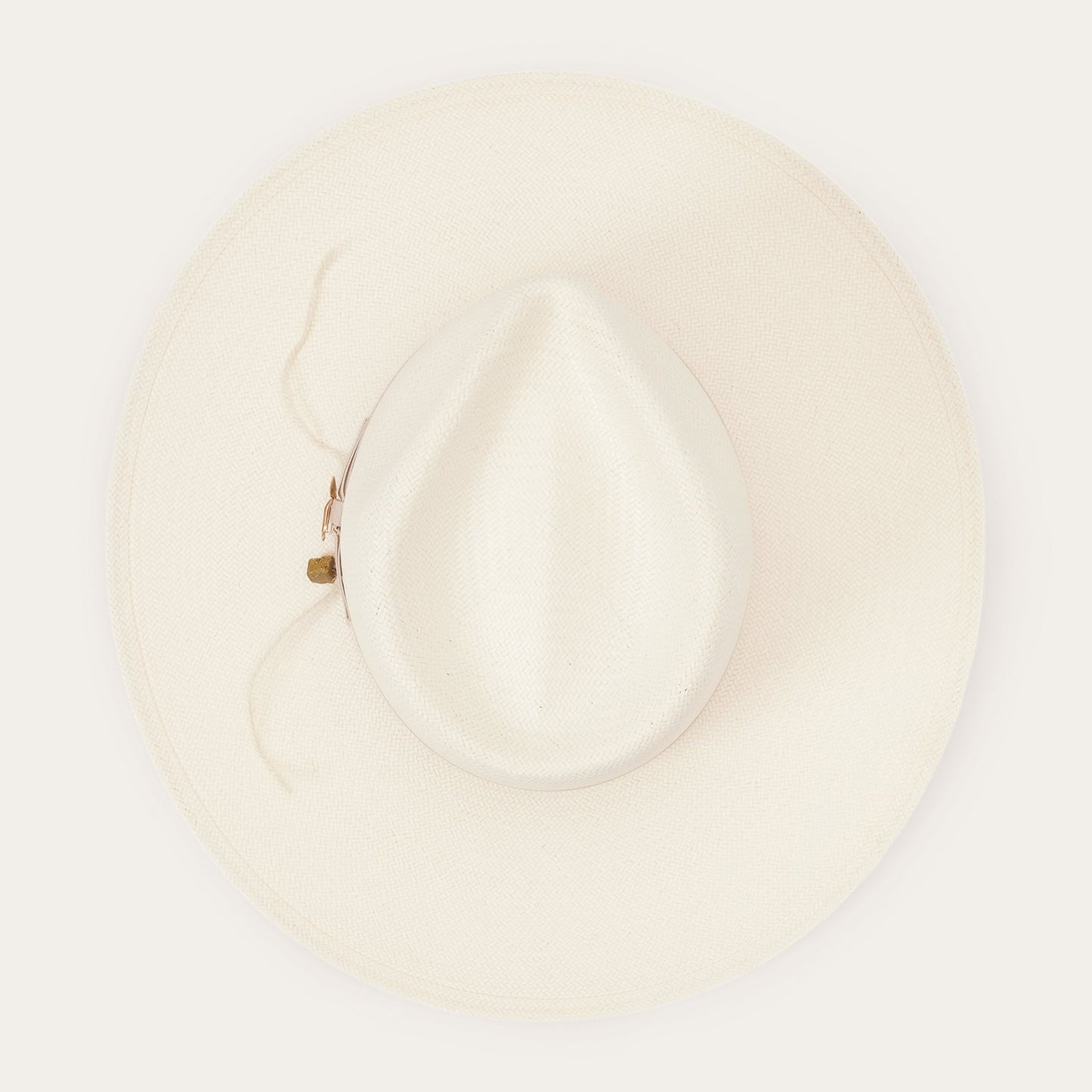 JW Marshall Straw Flat Brim Hat