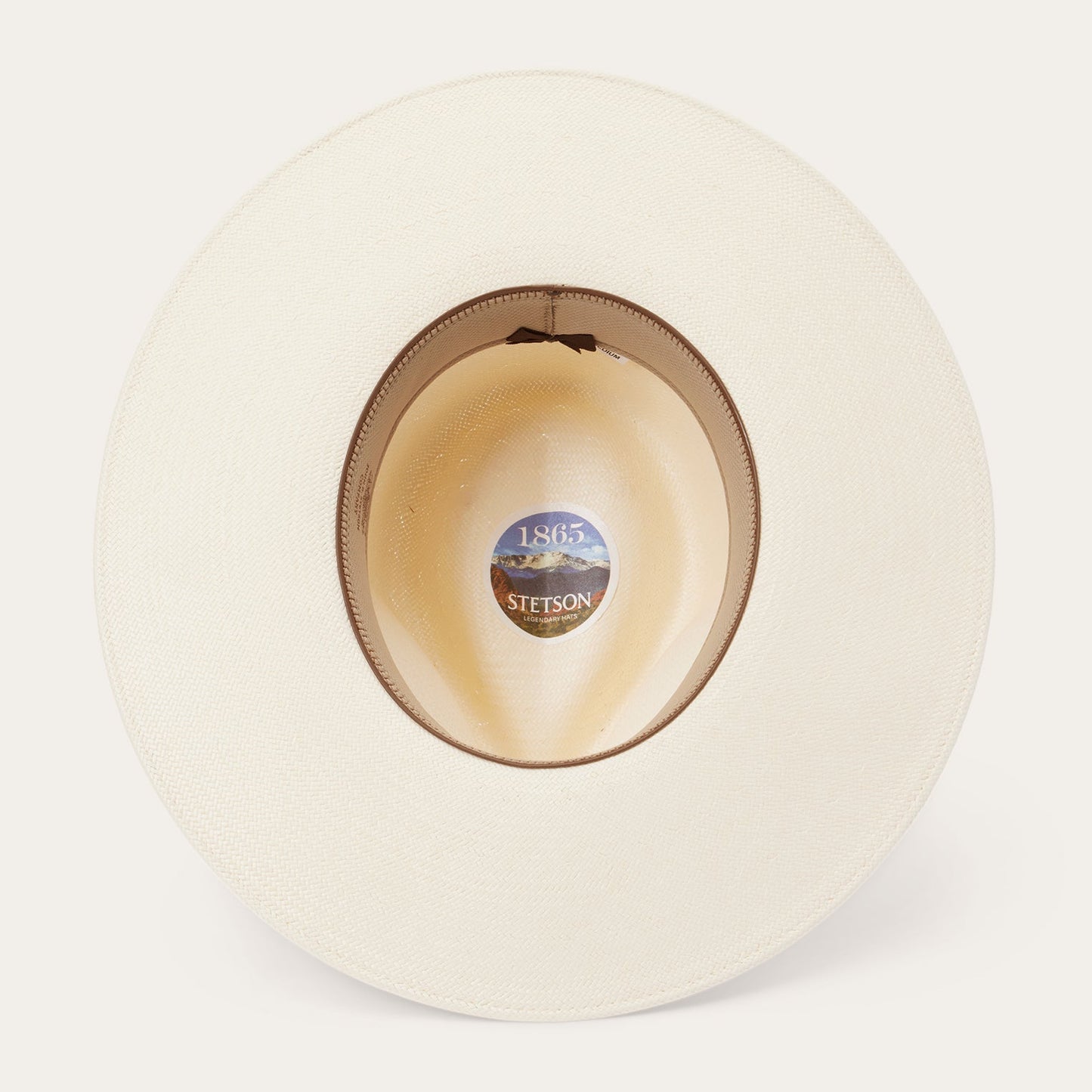 JW Marshall Straw Flat Brim Hat