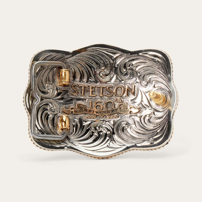 160th Anniversary Plaque Belt Buckle Silver Men