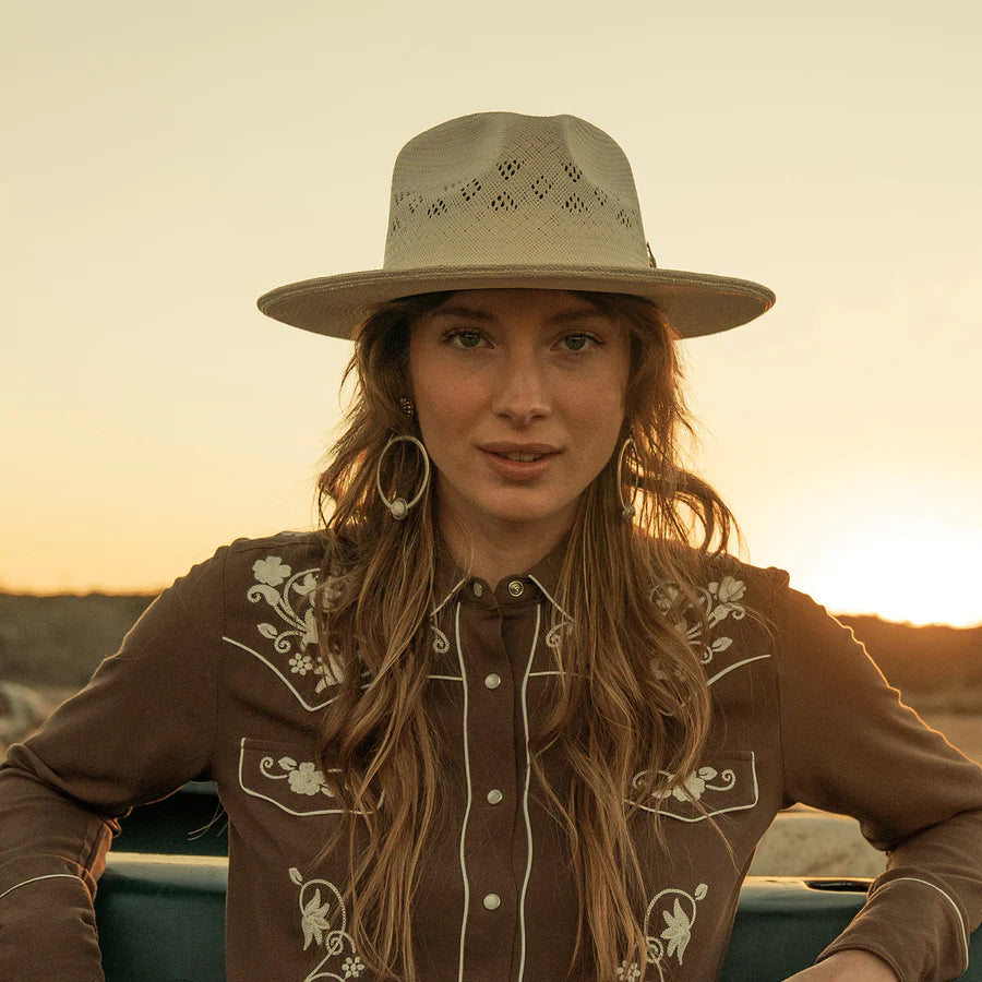 Andromeda Vented Straw Fedora