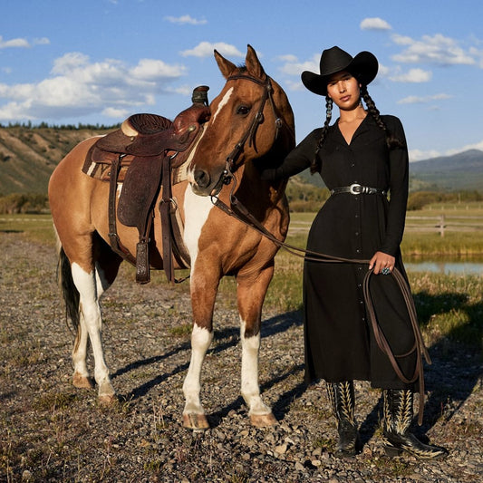 Twill Western Dress Women